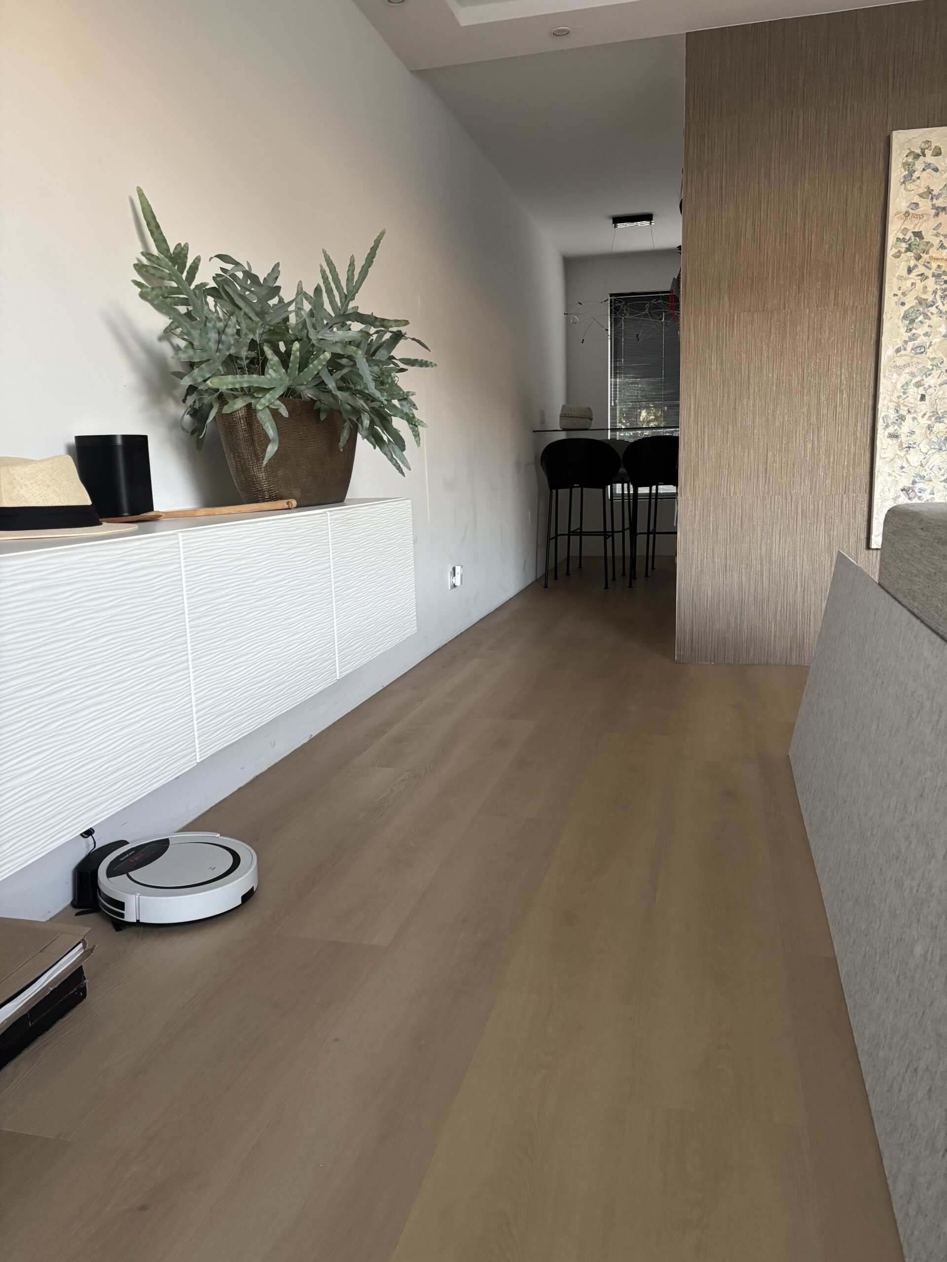 PVC-vloer gelegd in woonhuis